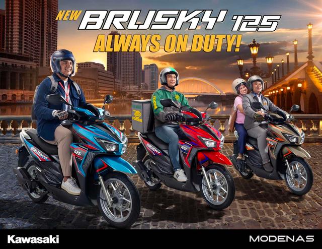 Kenalin Nih Motor Matic Kawasaki Brusky 125, Tampang Mirip Vario!