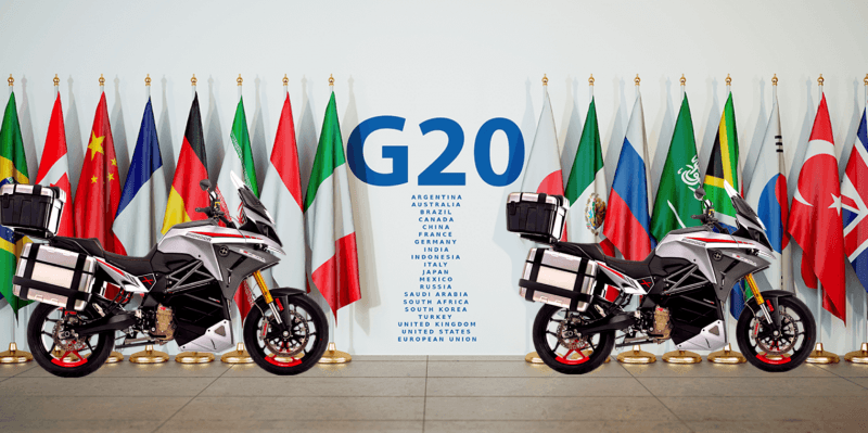 Polri Kerahkan 88 Motor Listrik EsseEsse9+ di KTT G20 