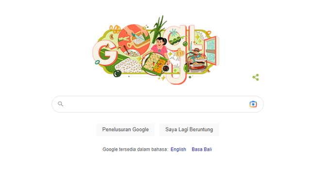 Makanan Sejuta Umat ‘Tempe Mendoan’ Mejeng di Google Doodle Hari Ini