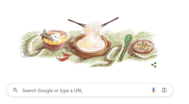 Papeda Khas Indonesia Timur Mejeng di Google Doodle Hari Ini