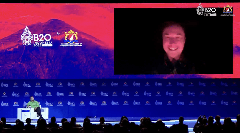 Hadir Virtual di B20 Summit Sambil Mati Lampu, Elon Musk Bahas Apa Aja?