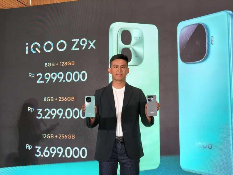 Redmi Kudu Waspada, iQOO Z9 dan Z9x Dijual Mulai Rp3 Juta di RI