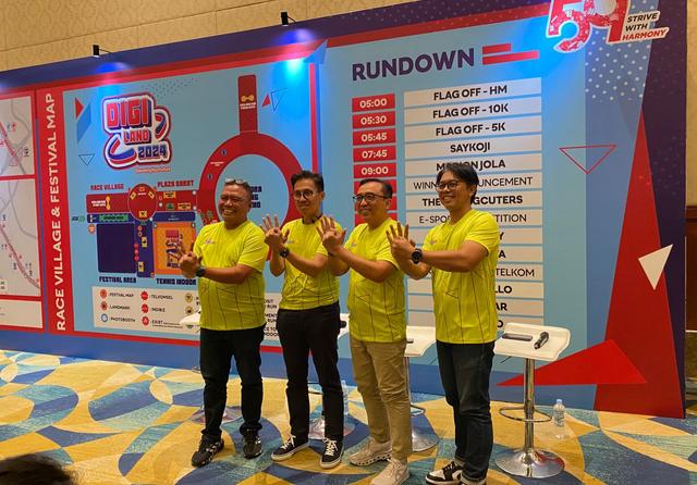 Yang Baru di HUT ke-59 Telkom: Pertama Kali Gelar Digiland Run 2024