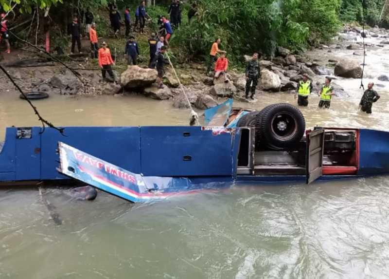 Ngeri Lihat Tikungan Liku Lematang, TKP Bus Sriwijaya Masuk Jurang