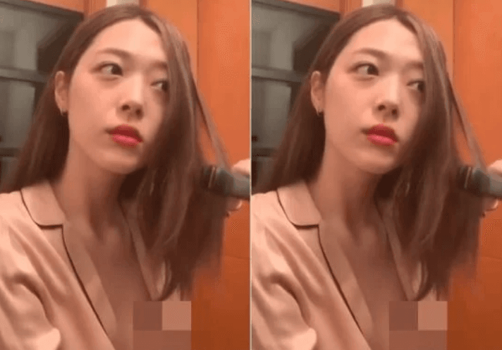 Sulli Umbar Payudara saat Live di Instagram