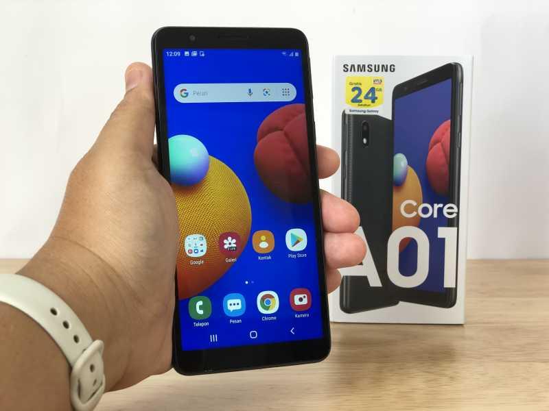 FOTO: Bodi Detail Samsung Galaxy A01 Core, Si Mungil Harga Rp1 Juta