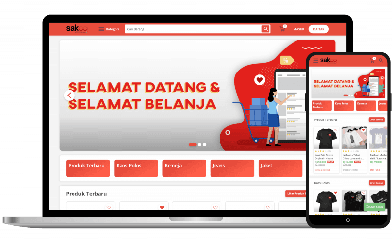 Bikin Web Sendiri untuk Toko Online kamu Gratis Pakai Sakoo