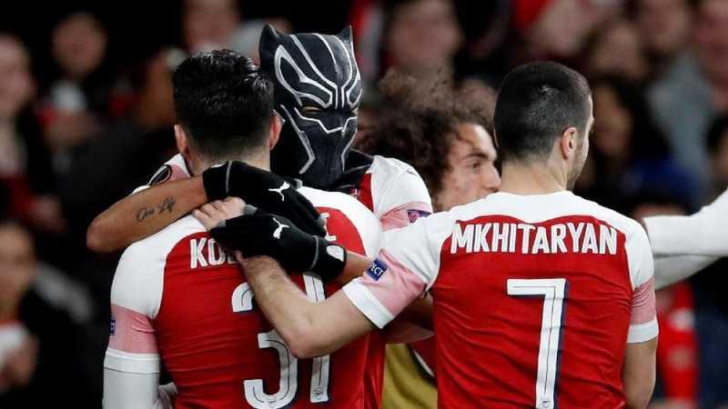 Aubameyang Siapkan Topeng Black Panther Sejak Lawan MU