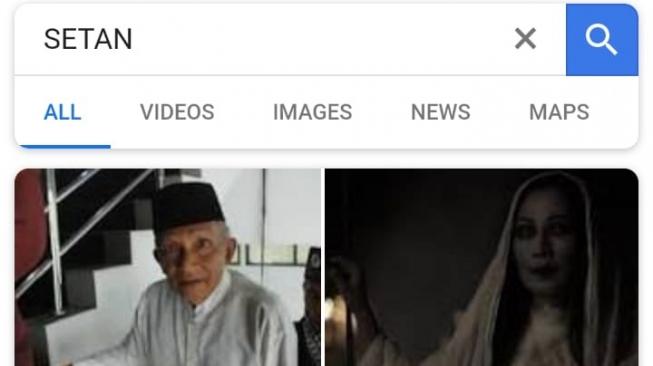 Ketik SETAN di Google, yang Muncul Foto Amien Rais