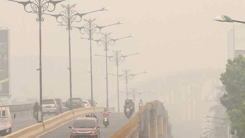 Tak Tahan Kabut Asap di Riau, Warga Mengungsi ke Medan