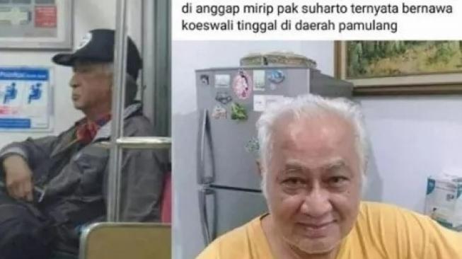 Koeswali, Pria Mirip Soeharto yang Viral di Media Sosial