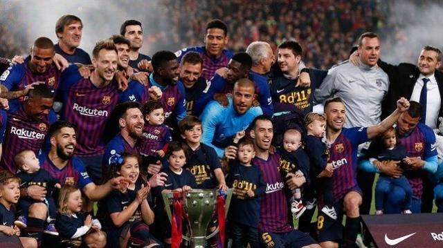 Bekuk Levante 1-0, Barcelona Juara Liga Spanyol!