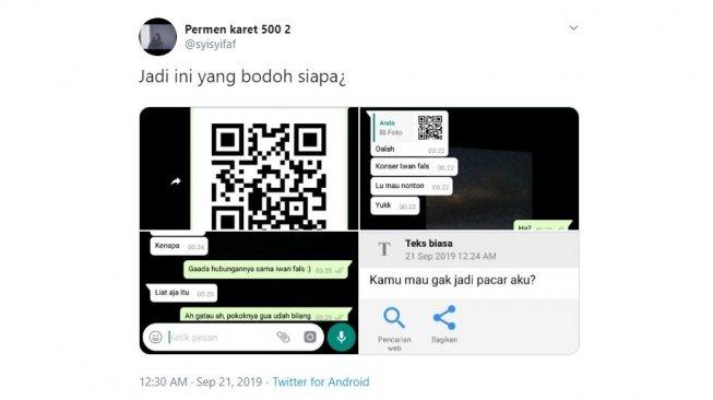 Berniat Nembak Gebetan Pakai Kode QR, Akhirnya Malah Bikin Nyesek