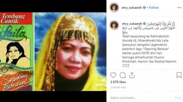 Penyanyi Dangdut Senior Ida Leman Meninggal Dunia