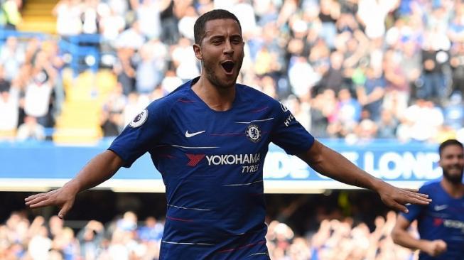 Cetak Hattrick, Sarri Sebut Hazard Pemain Terbaik Eropa