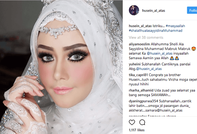 Foto Cantik Annisa Nabilah Istri Husein Alatas Menuai Pujian