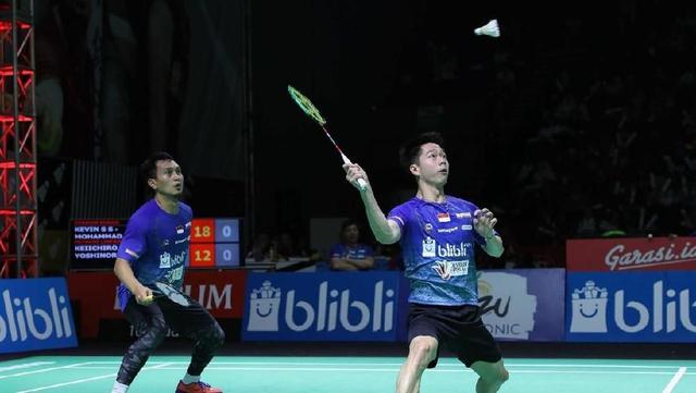 Kevin/Ahsan Kalahkan Marcus/Hendra di Superliga