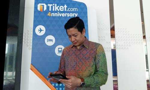 Tiket.com mulai nikmati transaksi dari aplikasi