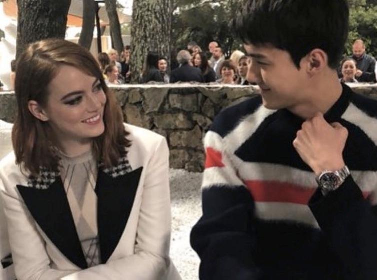 Bertemu di Prancis, Netizen Jodohkan Sehun EXO dengan Emma Stone