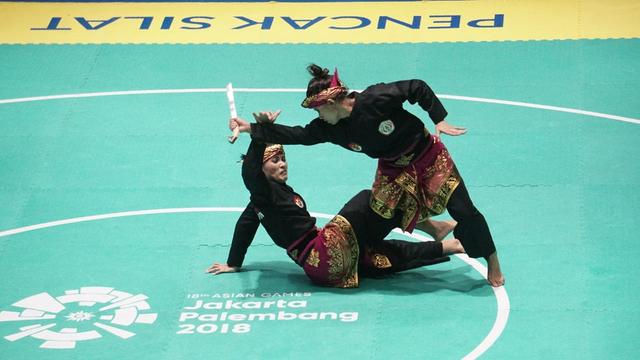 Indonesia Raih Emas dari Pencak Silat Nomor Seni Beregu Putri